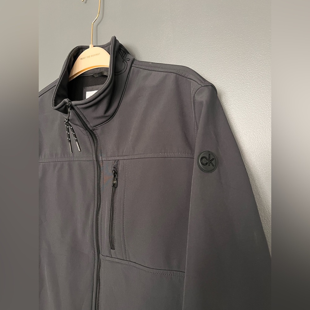 Calvin Klein Men's Gray / Black Softshell Jacket Coat - Picture 10 of 15